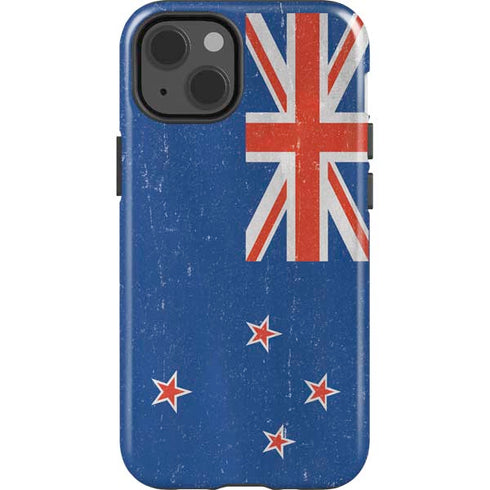 New Zealand Flag Distressed iPhone 14 Impact Case